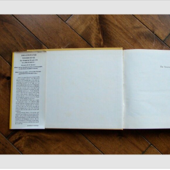 Vintage Wizard of Oz Hardcover Book Frank L Baum The Annotated First Edition DJ - Picture 2 of 16